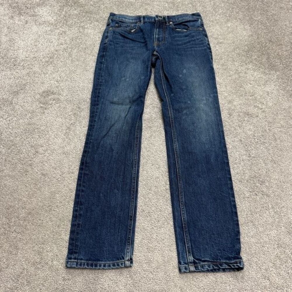 Everlane photoshoot Drake Preshrunk Lincoln Slim Denim Jeans Mens 28x30 Blue